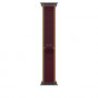 Apple Trail Loop cinturino per smartwatch 49 mm, bordeaux, M/L, finitura in titanio nero, MKA94ZM/A