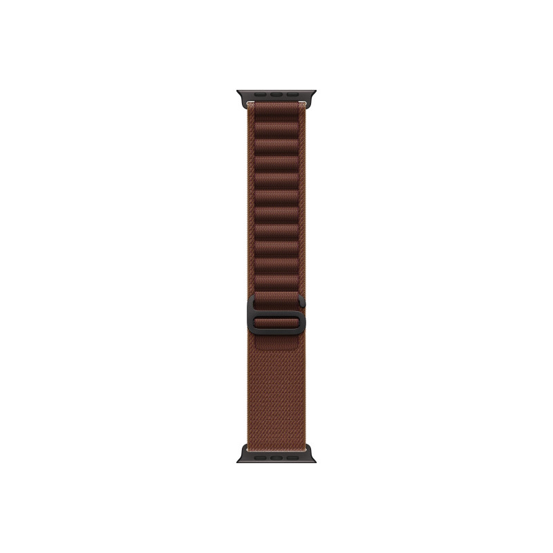 Apple Alpine Loop cinturino per smartwatch 49 mm, bordeaux, taglia grande, finitura in titanio nero, MKF24ZM/A
