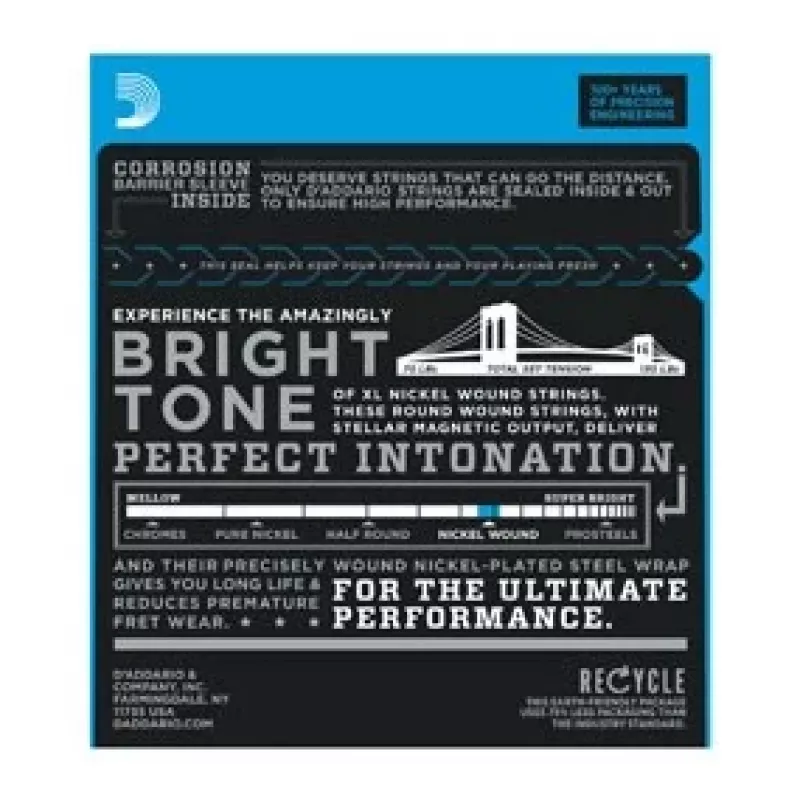 D'Addario EXL140 corde per chitarra elettrica, 10–52