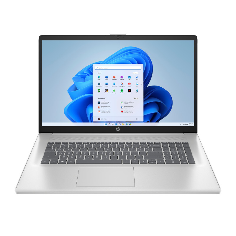HP 17-cp3575ng notebook, AMD Ryzen 7 7730U, 16 GB RAM, SSD da 1 TB, tastiera tedesca (QWERTZ)