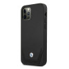BMW BMHCP12LRSWPK Perforate custodia rigida in pelle per Apple iPhone 12 Pro Max, nera