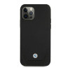 BMW BMHCP12LRSWPK Perforate custodia rigida in pelle per Apple iPhone 12 Pro Max, nera