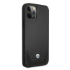 BMW BMHCP12LRSWPK Perforate custodia rigida in pelle per Apple iPhone 12 Pro Max, nera