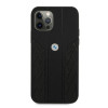 BMW BMHCP12MRSPPK Curve Perforate custodia rigida in pelle per Apple iPhone 12 / 12 Pro, nera