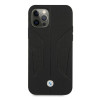 BMW BMHCP12LRSCSK Perforate Sides custodia rigida in pelle per Apple iPhone 12 Pro Max, nera