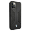 BMW BMHCP12LRSCSK Perforate Sides custodia rigida in pelle per Apple iPhone 12 Pro Max, nera