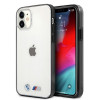Custodia rigida BMW BMHCP12SMBTOK Sandblast per Apple iPhone 12 mini, trasparente