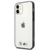 Custodia rigida BMW BMHCP12SMBTOK Sandblast per Apple iPhone 12 mini, trasparente