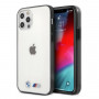 Custodia rigida BMW BMHCP12LMBTOK Sandblast per Apple iPhone 12 Pro Max, trasparente