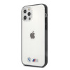 Custodia rigida BMW BMHCP12LMBTOK Sandblast per Apple iPhone 12 Pro Max, trasparente
