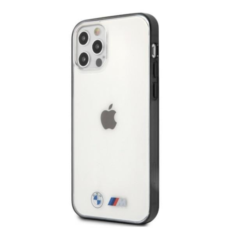 Custodia rigida BMW BMHCP12LMBTOK Sandblast per Apple iPhone 12 Pro Max, trasparente
