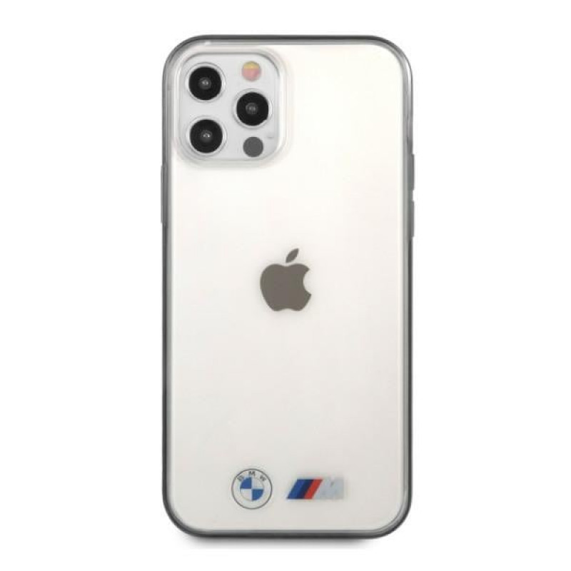 Custodia rigida BMW BMHCP12LMBTOK Sandblast per Apple iPhone 12 Pro Max, trasparente
