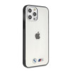 Custodia rigida BMW BMHCP12LMBTOK Sandblast per Apple iPhone 12 Pro Max, trasparente