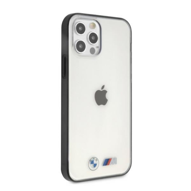 Custodia rigida BMW BMHCP12LMBTOK Sandblast per Apple iPhone 12 Pro Max, trasparente