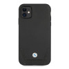 Custodia rigida BMW BMHCN61RSWPK Leather Perforate per Apple iPhone 11, nera