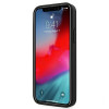 Custodia rigida Mercedes-AMG AMHCP12SGSEBK Leather Debossed Lines per Apple iPhone 12 mini, nera