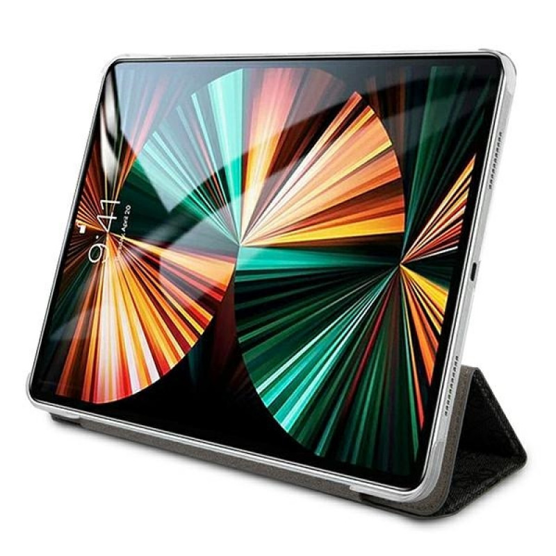 Custodia a libro Guess GUIC12G4GFGR 4G Collection per Apple iPad Pro 12.9 2021, grigia