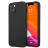 Custodia rigida Mercedes-AMG AMHCP13MDOLBK Leather Hot Stamped per Apple iPhone 13, nera