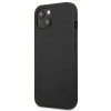 Custodia rigida Mercedes-AMG AMHCP13MDOLBK Leather Hot Stamped per Apple iPhone 13, nera