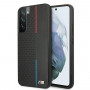 BMW BMHCS22MTRTBK cover rigida per Samsung Galaxy S22+, M Collection Triangles, nera