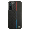 BMW BMHCS22MTRTBK cover rigida per Samsung Galaxy S22+, M Collection Triangles, nera