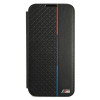 BMW BMBKS22MTRTBK custodia a libro per Samsung Galaxy S22+, M Collection Triangles, nera