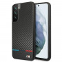 BMW BMHCS22MPUCARTCBK cover rigida per Samsung Galaxy S22+, M Collection Triangles, nera