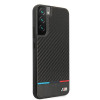 BMW BMHCS22MPUCARTCBK cover rigida per Samsung Galaxy S22+, M Collection Triangles, nera