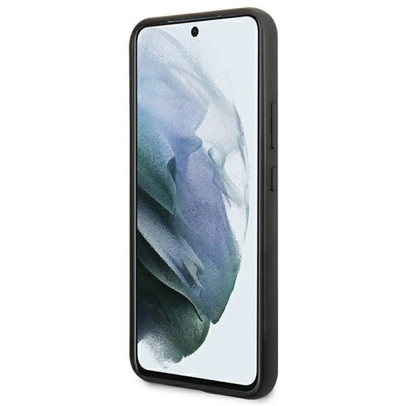 BMW BMHCS22MPUCARTCBK cover rigida per Samsung Galaxy S22+, M Collection Triangles, nera