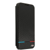 BMW BMBKS22MPUCARTCBK custodia a libro per Samsung Galaxy S22+, M Collection Triangles, nera