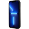 BMW BMHCP14L22RBDK Leather Blue Dots custodia rigida per iPhone 14 Pro 6,1", nera
