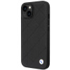 BMW BMHCP14S22RQDK Leather Quilted custodia rigida per iPhone 14 6,1", nera