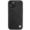 BMW BMHCP14S22RQDK Leather Quilted custodia rigida per iPhone 14 6,1", nera