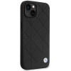 BMW BMHCP14S22RQDK Leather Quilted custodia rigida per iPhone 14 6,1", nera