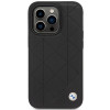 BMW BMHCP14L22RQDK Leather Quilted custodia rigida per iPhone 14 Pro 6,1", nera
