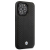 BMW BMHCP14L22RFGK Leather Diamond Pattern custodia rigida per iPhone 14 Pro 6,1", nera
