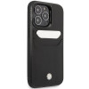 BMW BMHCP14X22RSEPK custodia per iPhone 14 Pro Max, nera, Leather Card Slot