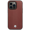 BMW BMHMP14X22RFGR Leather Diamond Pattern MagSafe custodia per Apple iPhone 14 Pro Max 6,7″, bordeaux