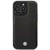 BMW BMHMP14L22RFGK Leather Diamond Pattern MagSafe custodia per Apple iPhone 14 Pro 6,1″, nera