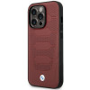 BMW BMHMP14X22RPSR Leather Seats Pattern MagSafe custodia per Apple iPhone 14 Pro Max 6,7″, bordeaux