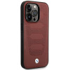 BMW BMHMP14X22RPSR Leather Seats Pattern MagSafe custodia per Apple iPhone 14 Pro Max 6,7″, bordeaux