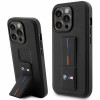 BMW BMHCP14L22GSLK Grip Stand Hot Stamp custodia rigida per Apple iPhone 14 Pro, nera