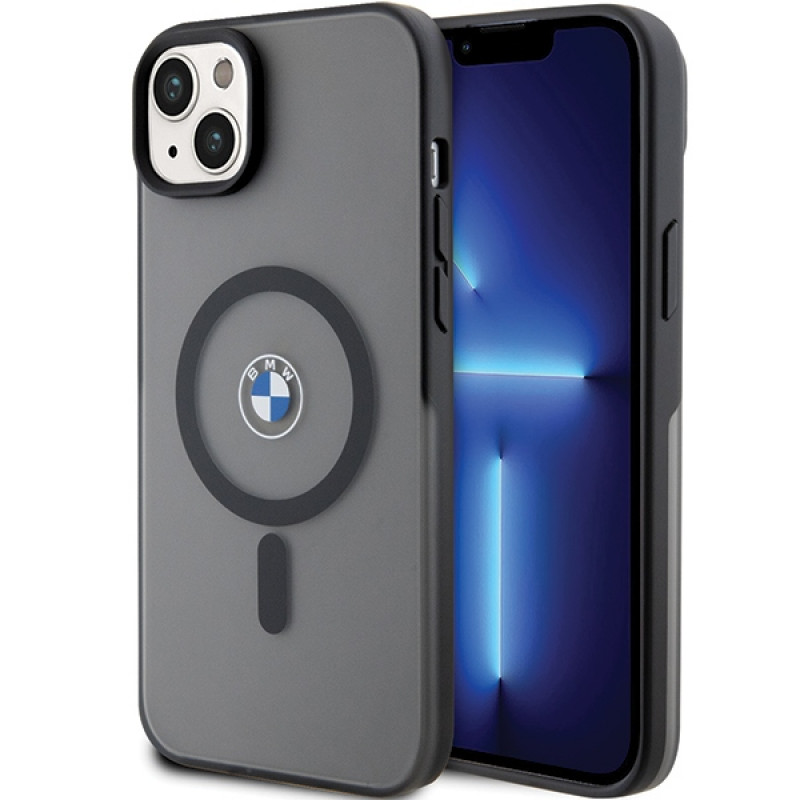 BMW BMHMP14MDSLK Signature MagSafe custodia rigida per Apple iPhone 14 Plus / 15 Plus, nera