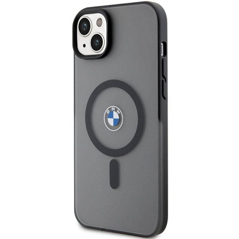 BMW BMHMP14MDSLK Signature MagSafe custodia rigida per Apple iPhone 14 Plus / 15 Plus, nera