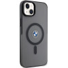 BMW BMHMP14MDSLK Signature MagSafe custodia rigida per Apple iPhone 14 Plus / 15 Plus, nera