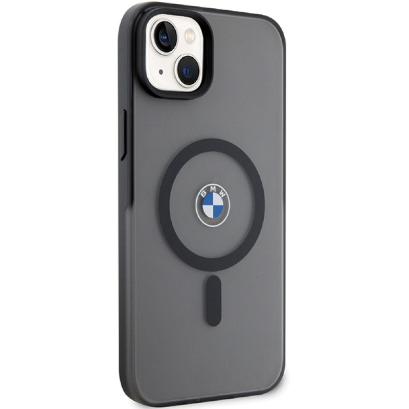 BMW BMHMP14MDSLK Signature MagSafe custodia rigida per Apple iPhone 14 Plus / 15 Plus, nera