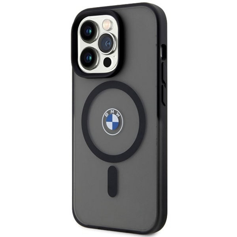BMW BMHMP14LDSLK Signature MagSafe custodia rigida per Apple iPhone 14 Pro, nera
