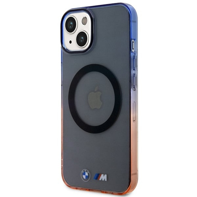 BMW BMHMP14MHTGE Gradient Bumper MagSafe custodia rigida per Apple iPhone 14 Plus / 15 Plus, grigia