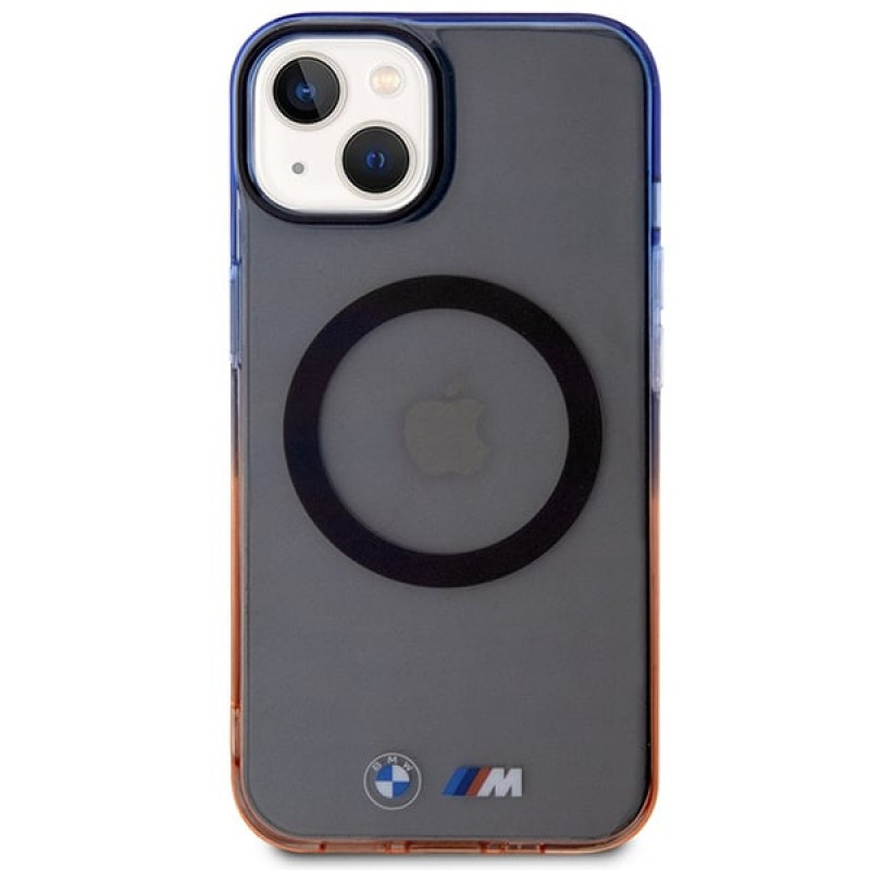 BMW BMHMP14MHTGE Gradient Bumper MagSafe custodia rigida per Apple iPhone 14 Plus / 15 Plus, grigia