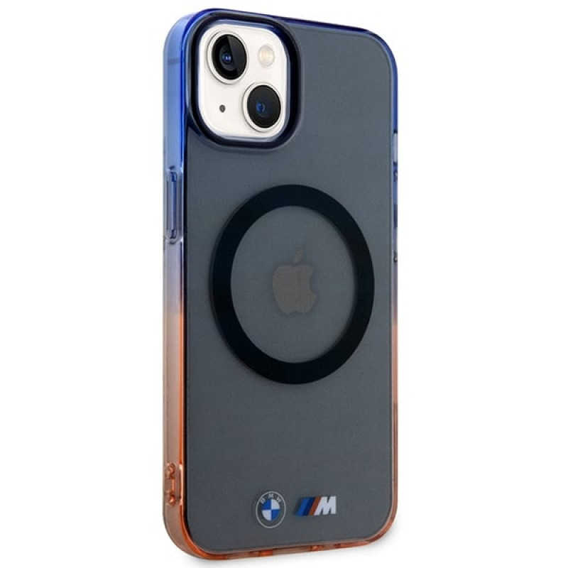BMW BMHMP14MHTGE Gradient Bumper MagSafe custodia rigida per Apple iPhone 14 Plus / 15 Plus, grigia